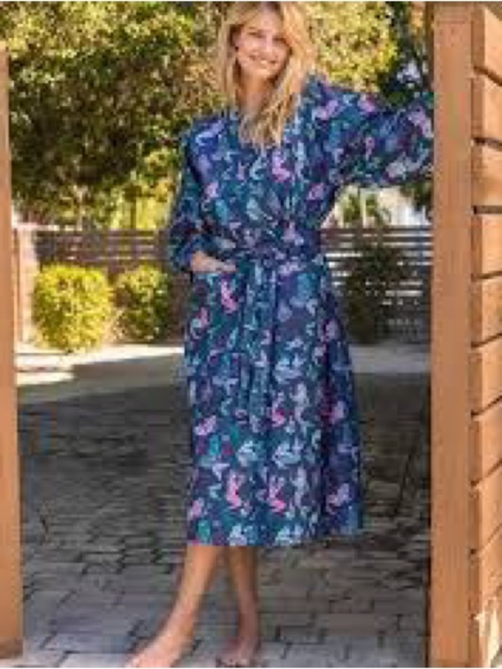 Printfresh Mythical Mermaids Robe with Tie Belt